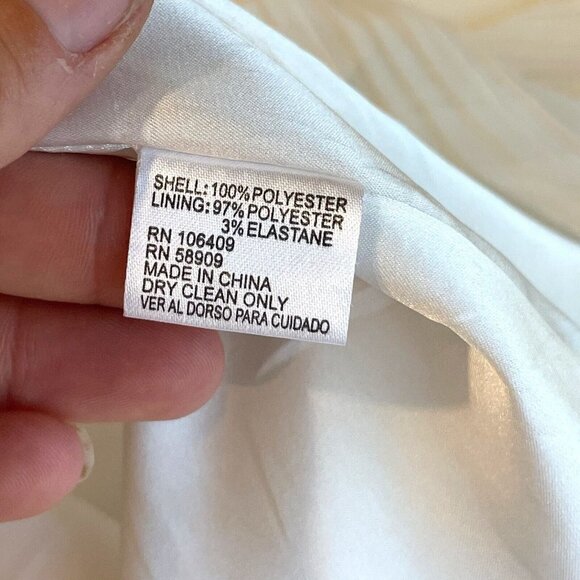 Gianni Bini Pleated Halter Mini Dress Womens S White Sleeveless Trapeze Swing - Picture 5 of 8